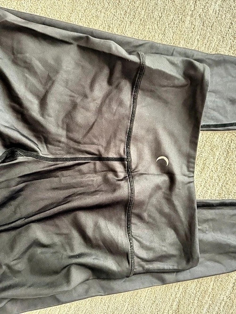 Zyia Shiny Black Athletic Jogger Pants